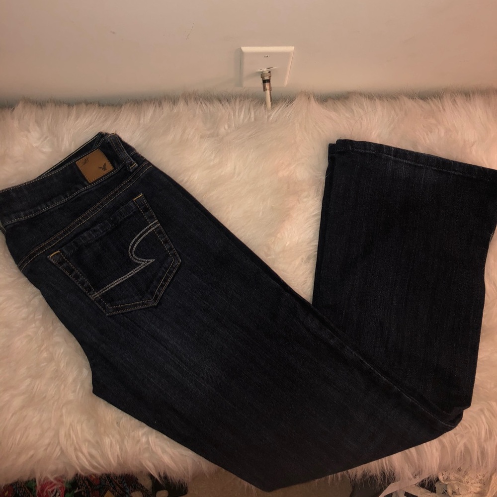 American Eagle Dark Blue Flare Jeans